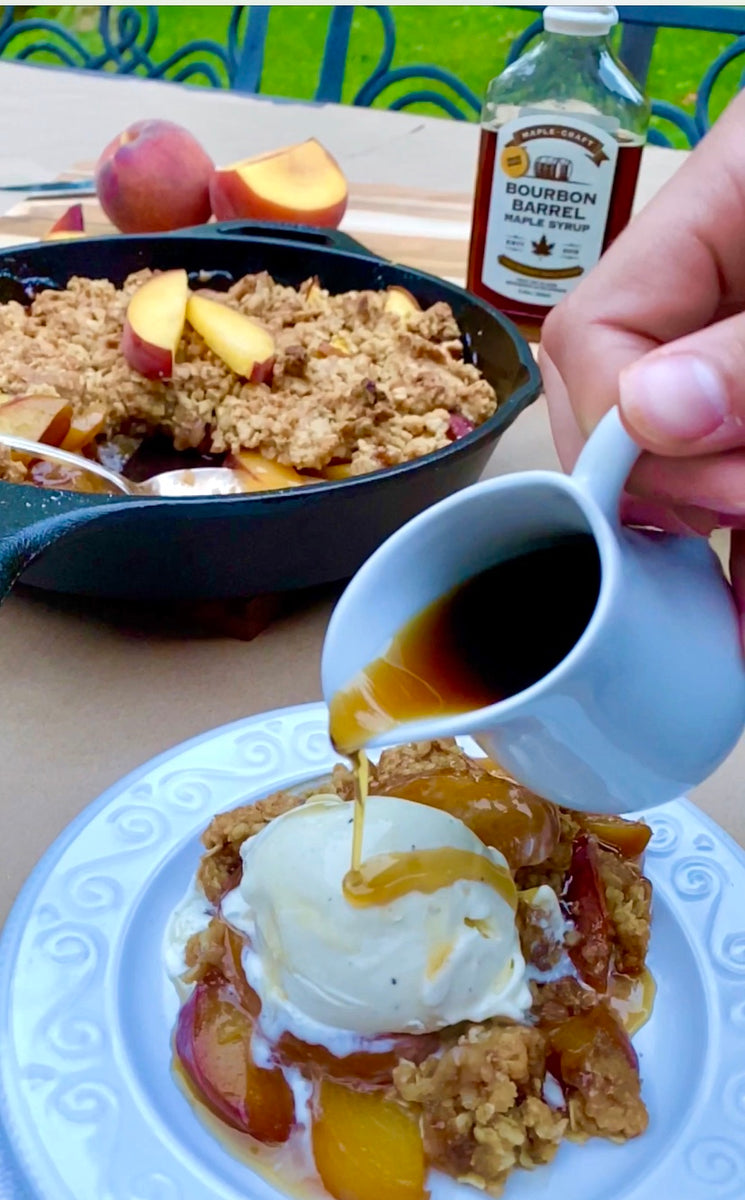 MAPLE BOURBON PEACH CRISP – Maple Craft Foods