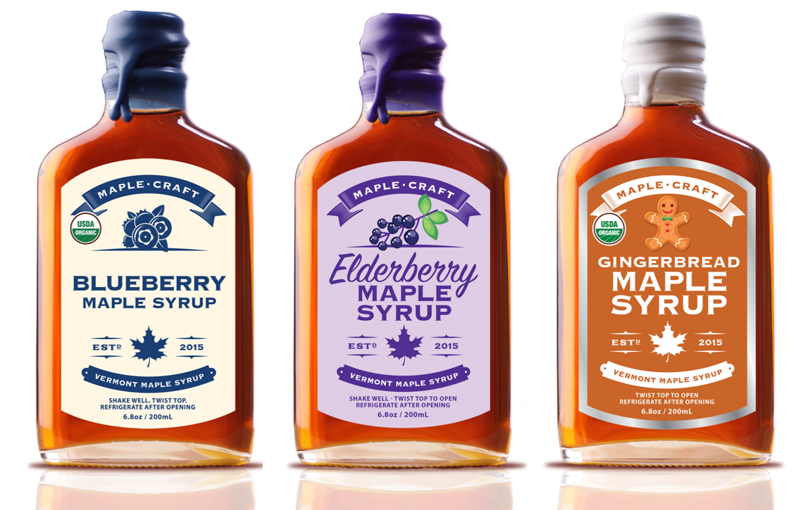Super Food Infused Maple Syrup Set (Family Size) Maple Craft Foods