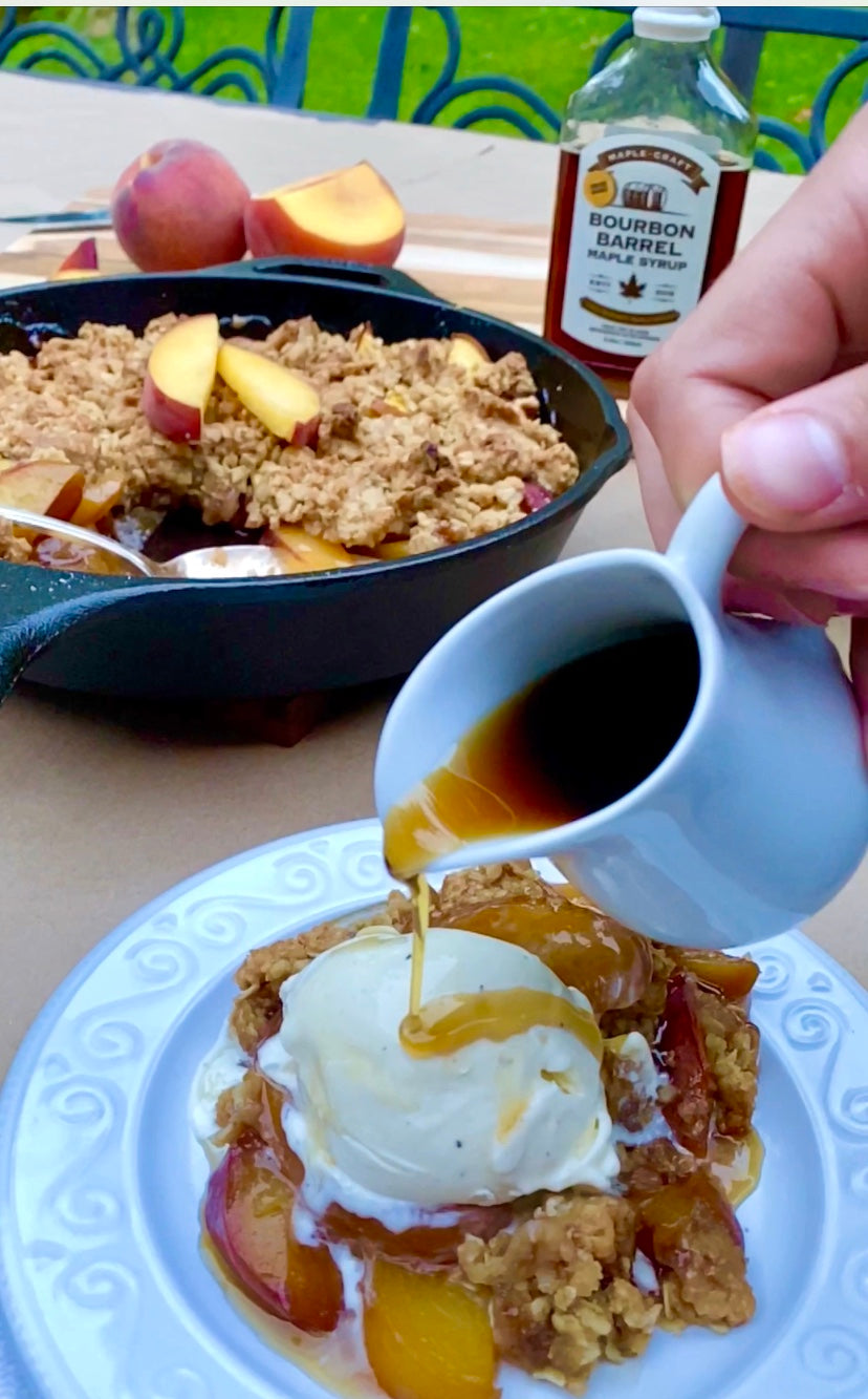 MAPLE BOURBON PEACH CRISP