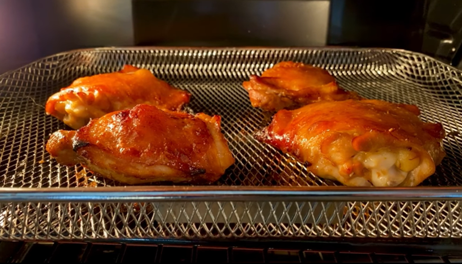 Maple-Crafted Air Fried Chicken Thighs