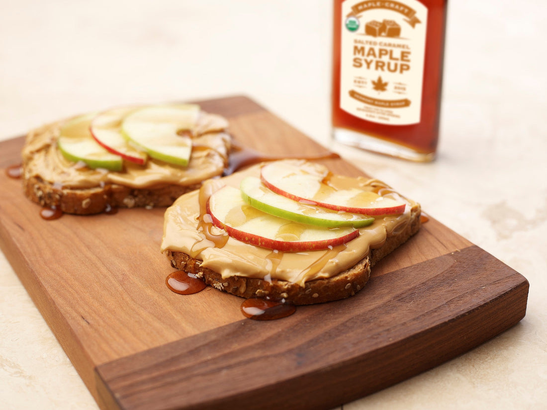 Nut Butter and Caramel Apple Sandwich