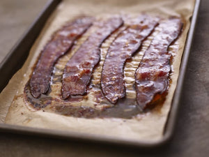 Bourbon Barrel Aged Maple Candied Bacon