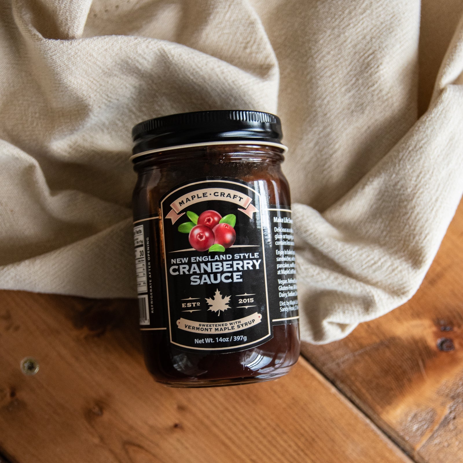 Maple Craft Foods Maple-Crafted Cranberry Sauce, alternate view 2