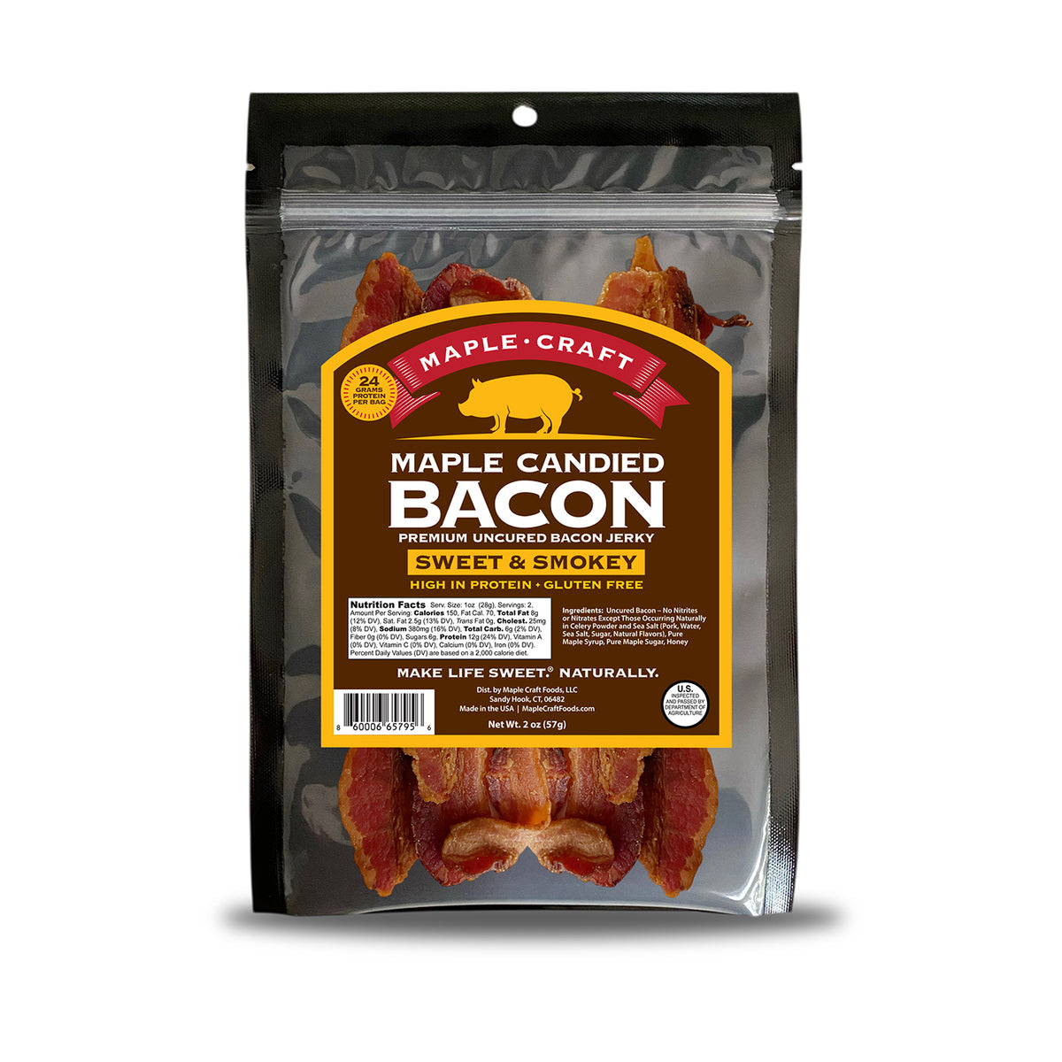NEW - Maple Candied Bacon Jerky