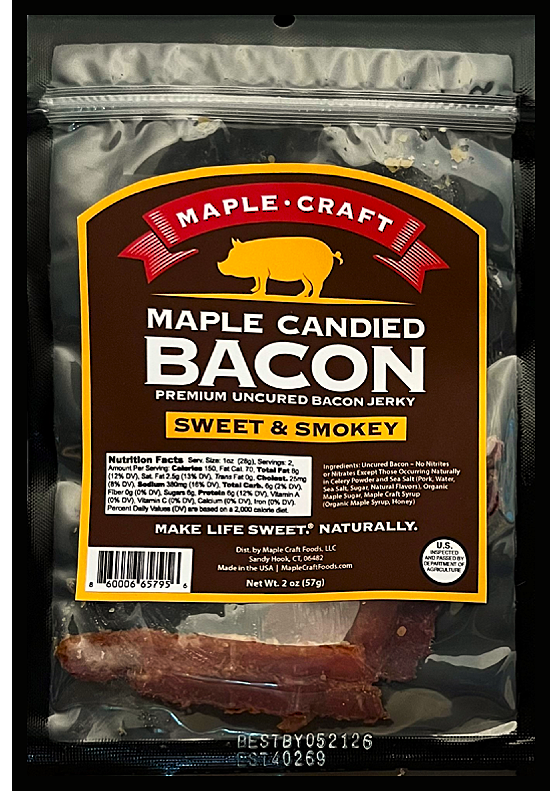 NEW - Maple Candied Bacon Jerky