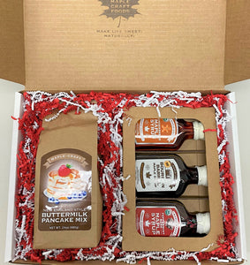 Breakfast Sampler Gift Box - Red & White
