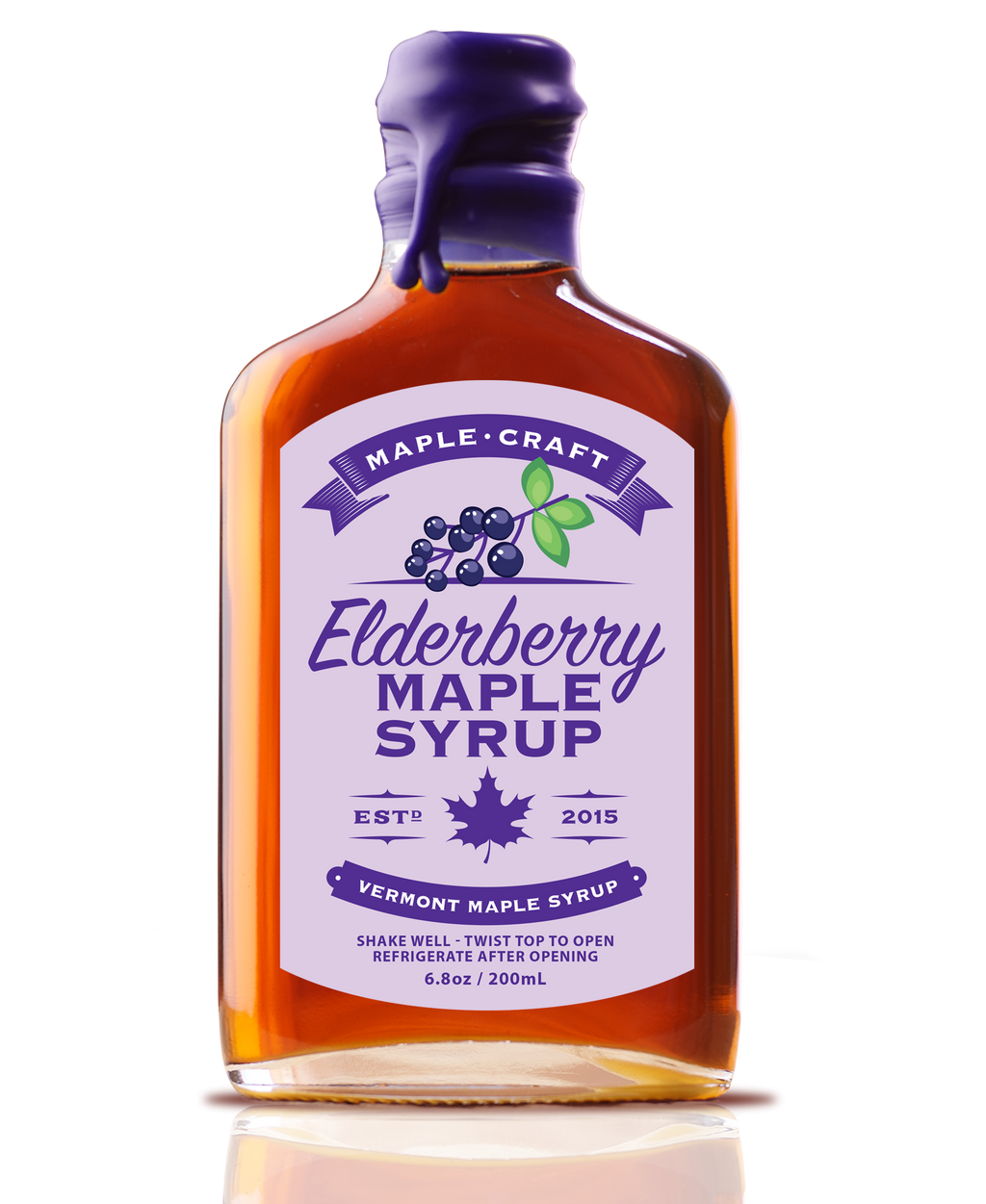 Maple Craft Foods Elderberry Maple Syrup, product photo