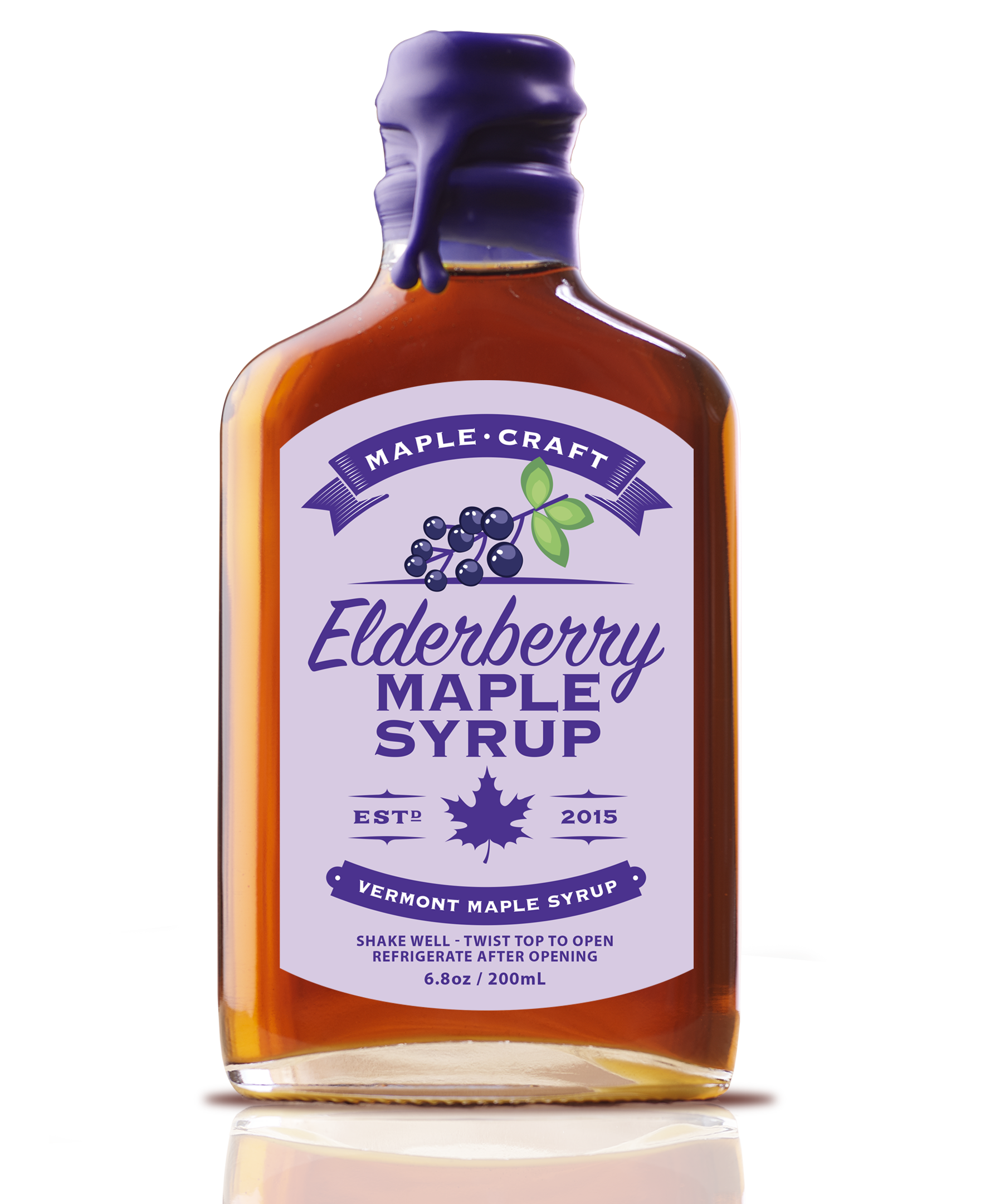 Maple Craft Foods Elderberry Maple Syrup, product photo