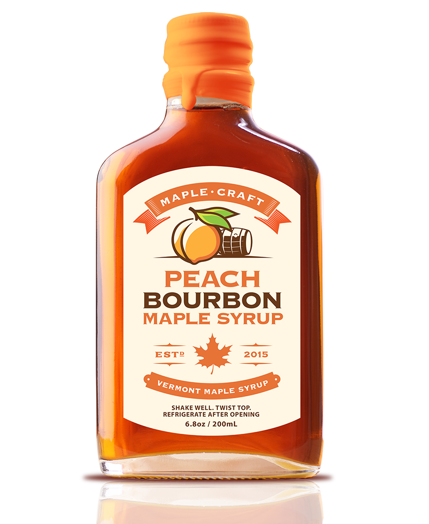 Peach Bourbon Maple Craft Syrup