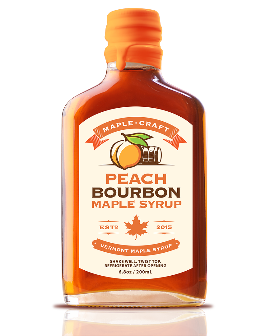 Maple Craft Foods Peach Bourbon Maple Craft Syrup, product photo