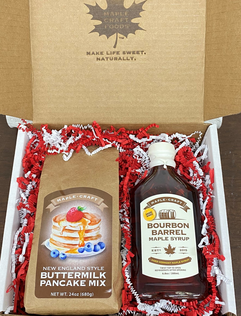 Maple Craft Foods Pancake Breakfast Gift Box - Red, product photo
