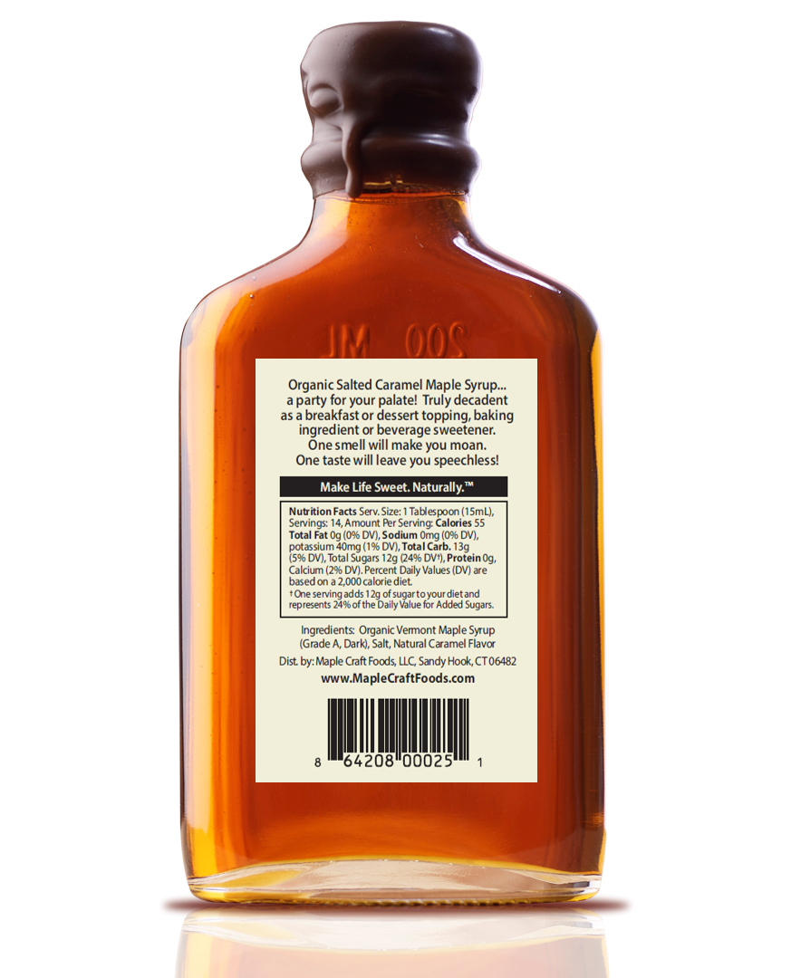 Maple Craft Foods Salted Caramel Maple Craft Syrup, alternate view 2